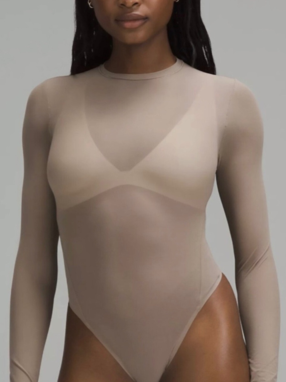 Lululemon Women's Wundermost Nulu Mesh Crewneck Bodysuit Size Small NWT